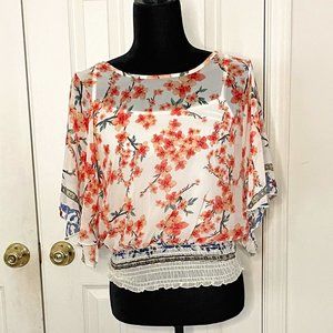 Poncho Top Knit Blouse